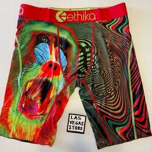 New Ethika Boxer Brief Size S XL Mens Primal Flo Blue Green Red
